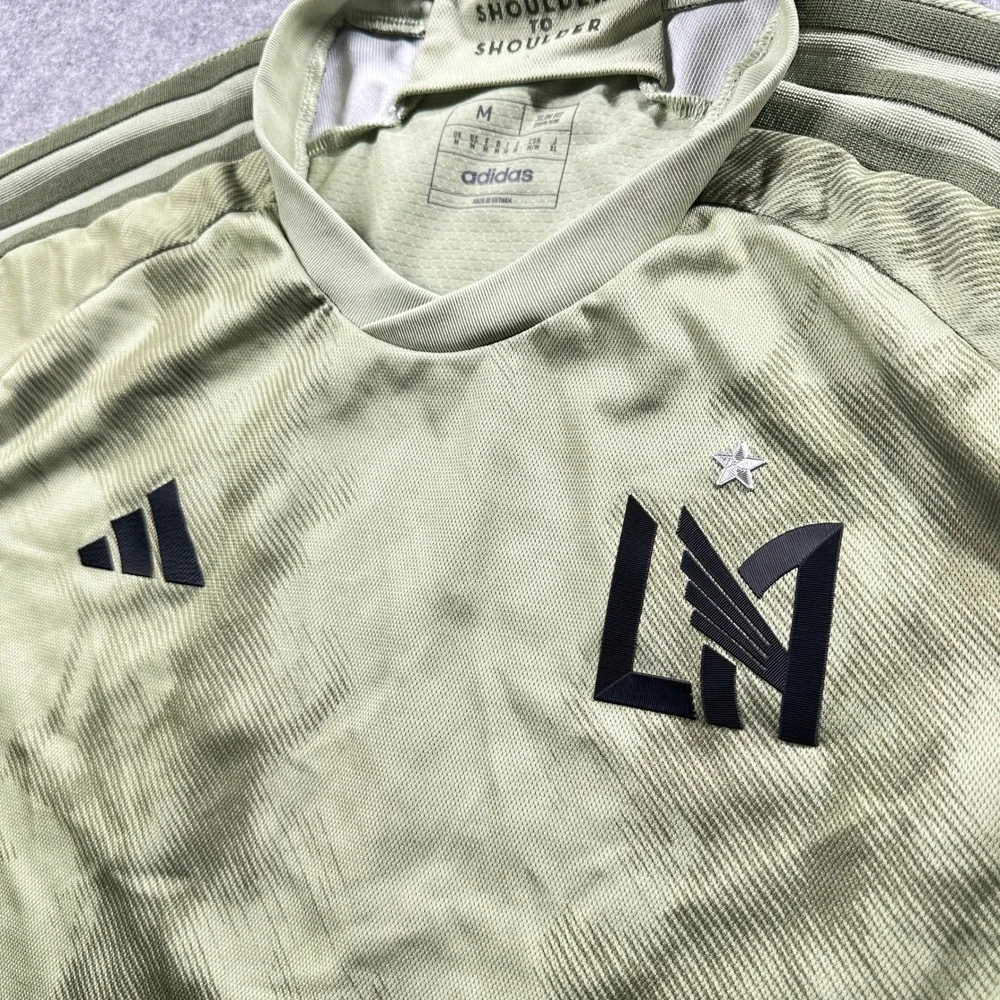 Adidas LAFC Soccer Jersey Mens Medium Green Authentic 23/24‎ Slim Fit AEROREADY
